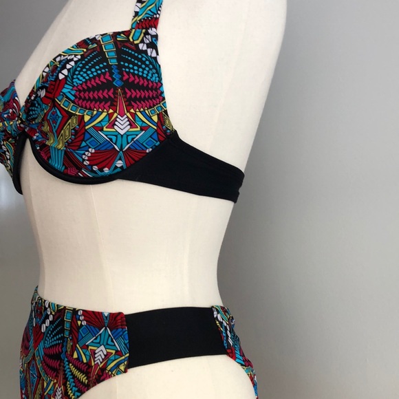 NWT✨ Mossimo Geometric Push-Up Bikini Set Size S - Picture 4 of 8